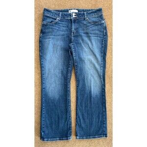 Levis 529 Curvy Bootcut Jeans Womens 32x30 Flap Pocket Stretch Flare Blue Denim